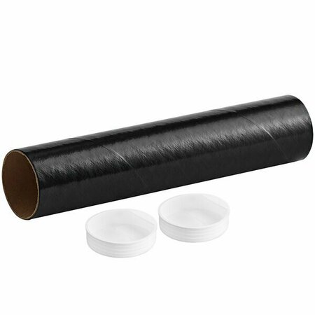 LAVEX 2'' x 6'' Black Mailing Tube, 50PK 442CMT2X6BL